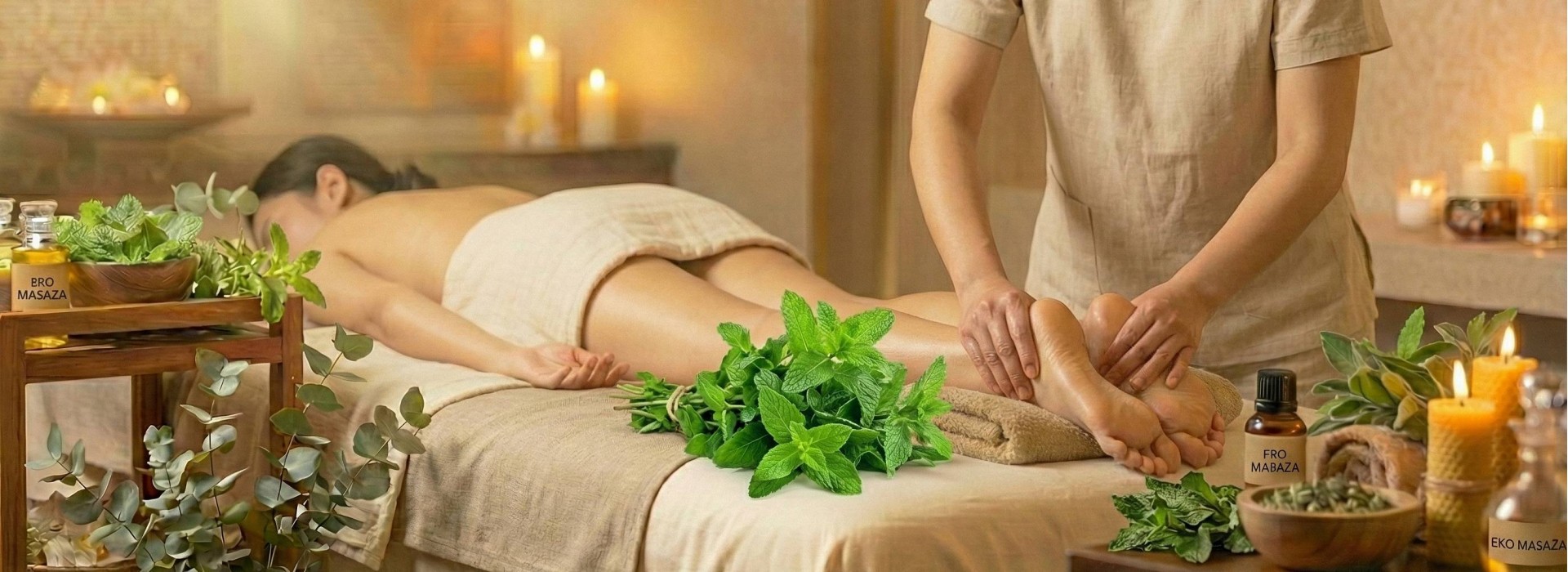 Osvježavajuća masaža s mentom