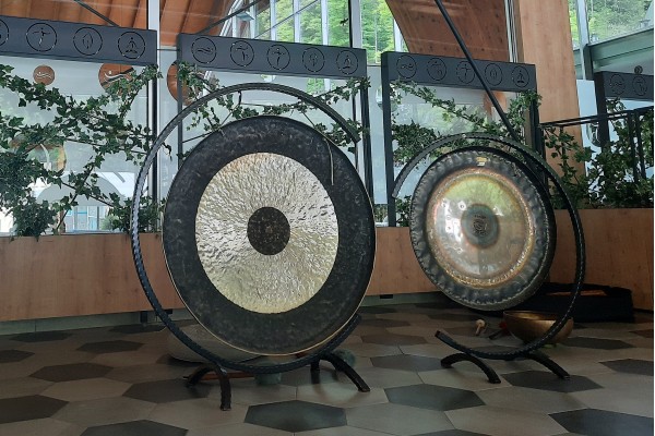Skupinska zvočna kopel z gongi